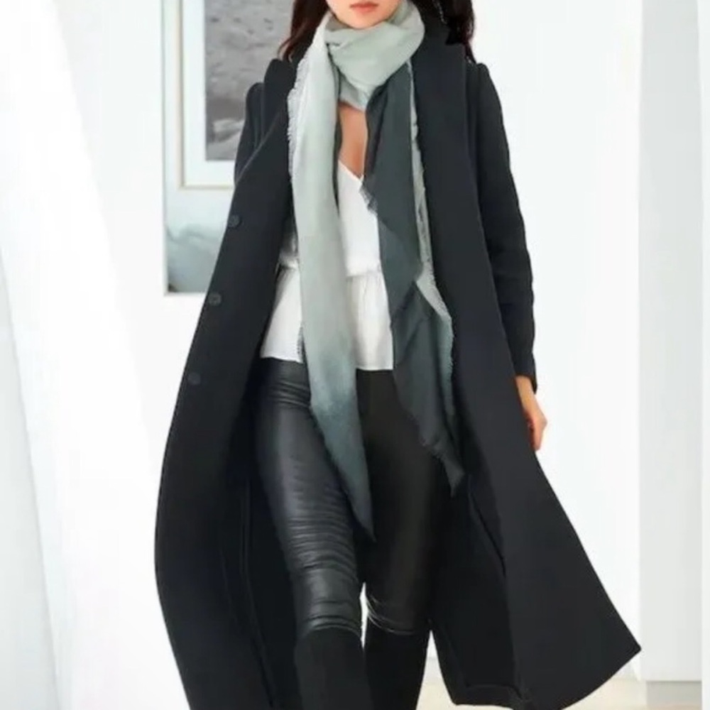 Cushnie Grey Horizon ombré scarf New! - Picture 3 of 9
